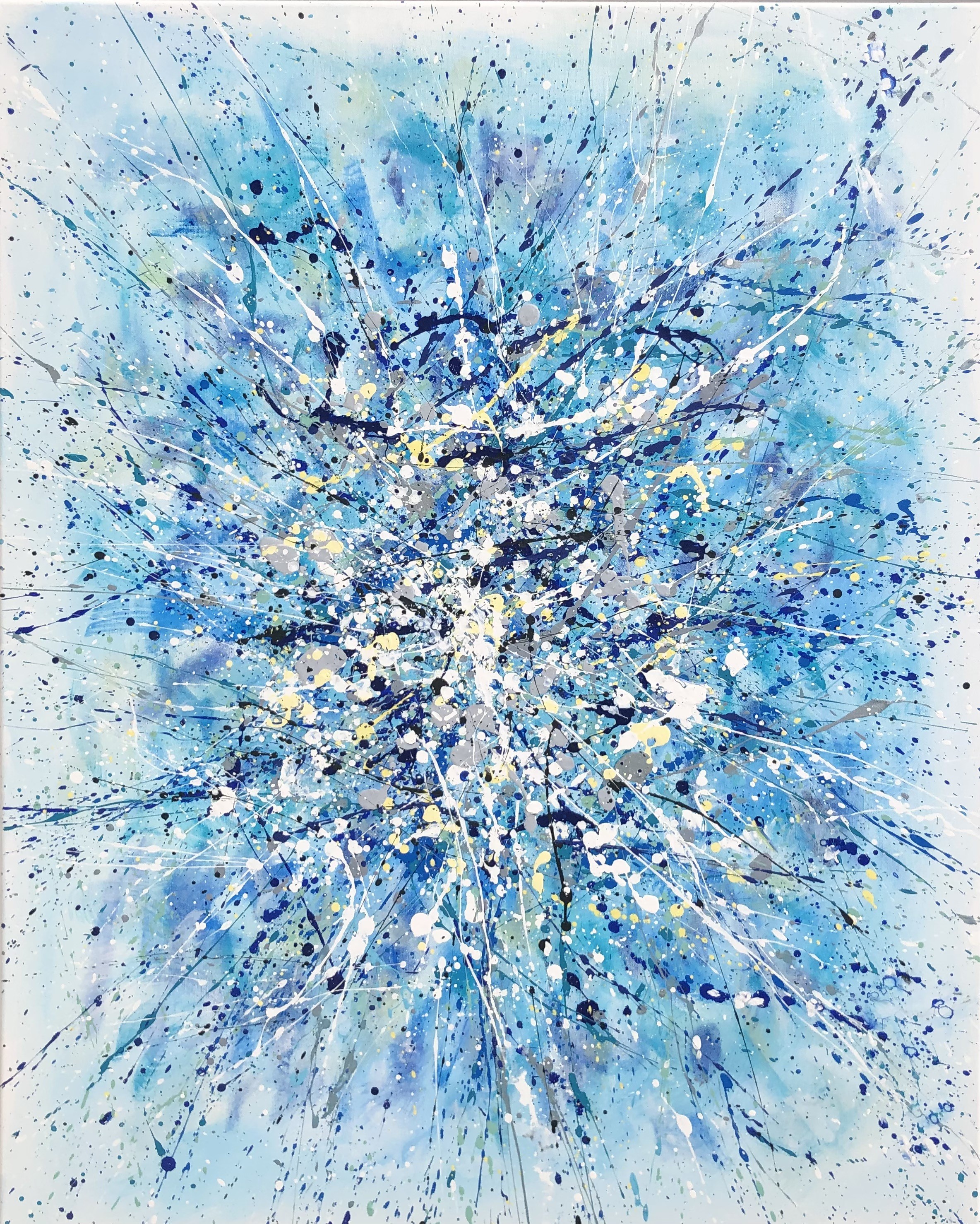 Nataliia Krykun, Series Between Heaven and Earth - turquoise blue abstraction Nataliia Krykun, Series Between Heaven and Earth - turquoise blue abstraction