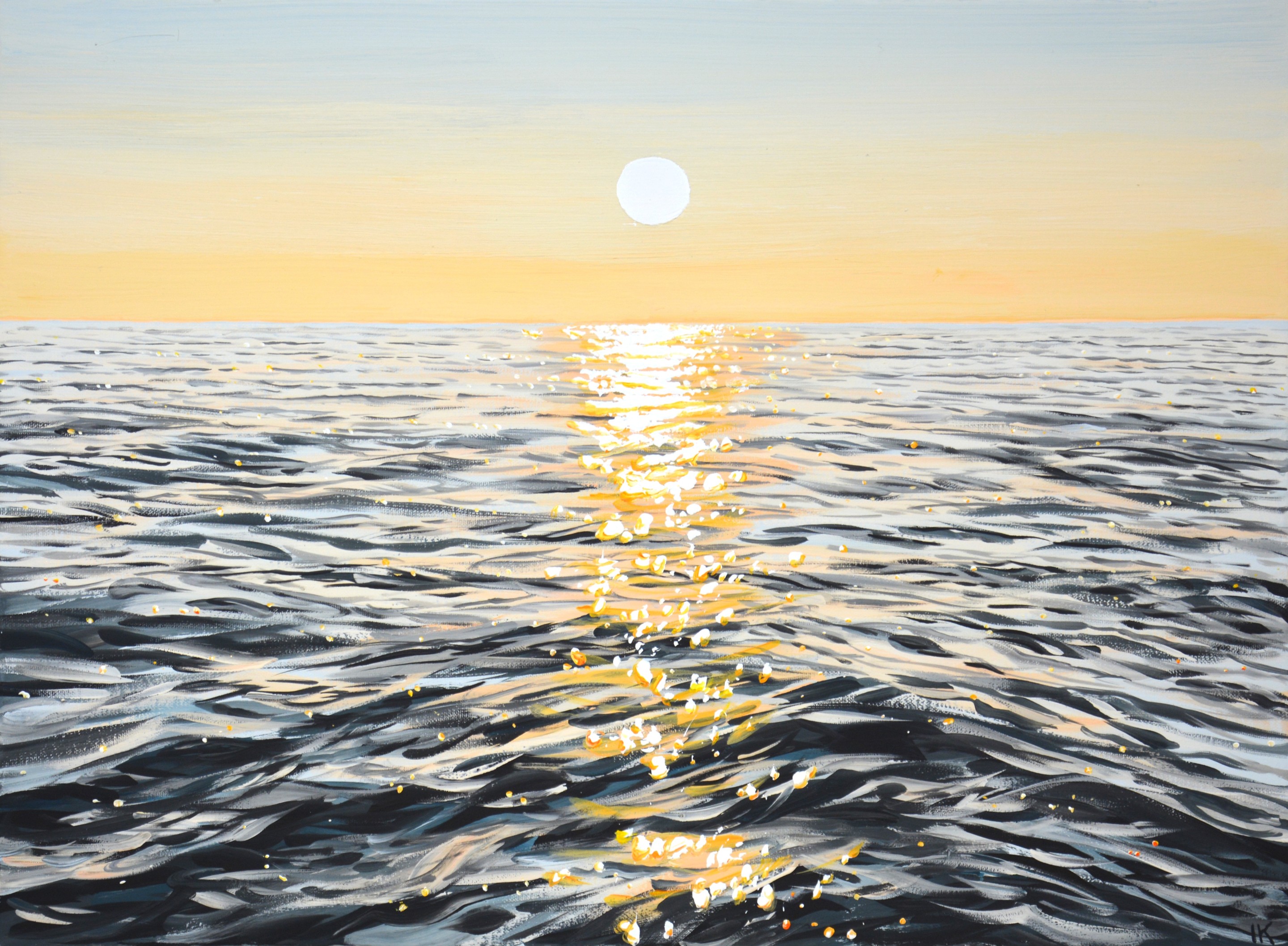 Iryna Kastsova, Warm light on the water Iryna Kastsova, Warm light on the water