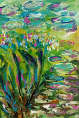Peinture, The beauty of water lilies, Natalya Mougenot