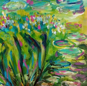 Peinture, The beauty of water lilies, Natalya Mougenot
