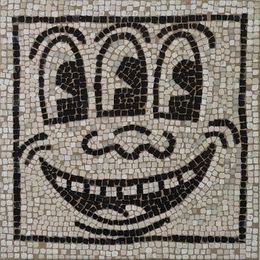 Gemälde, 3 occhi Keith Haring, Giovanni Magnoli Refreshink