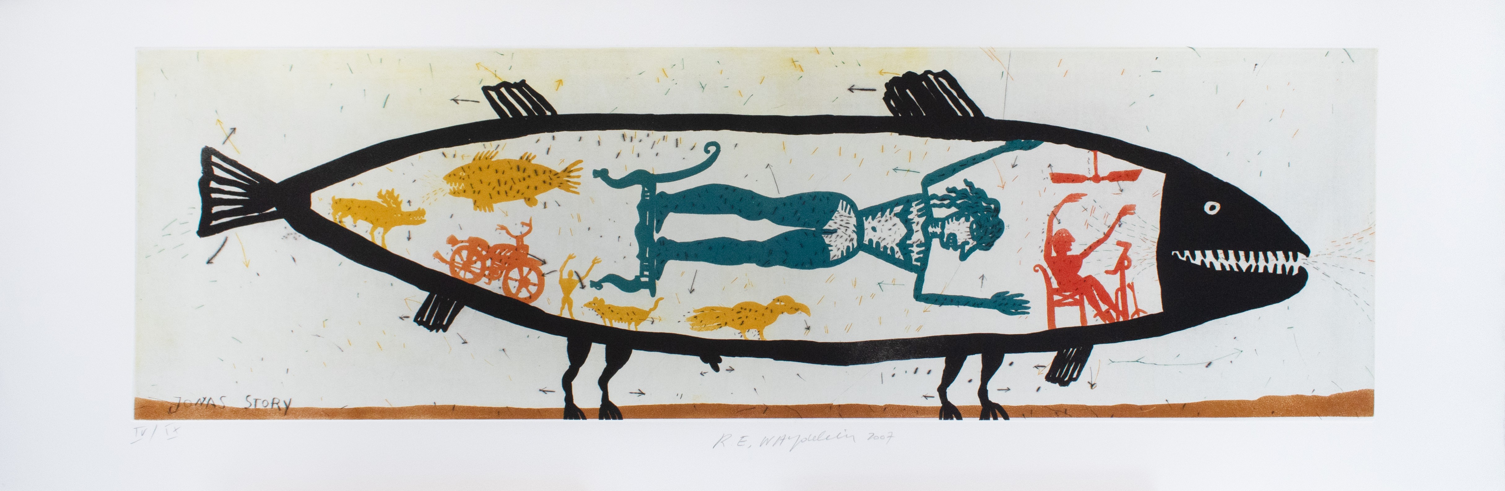 Raymond Waydelich, Jonas Story, gravure originale Raymond Waydelich, Jonas Story, gravure originale