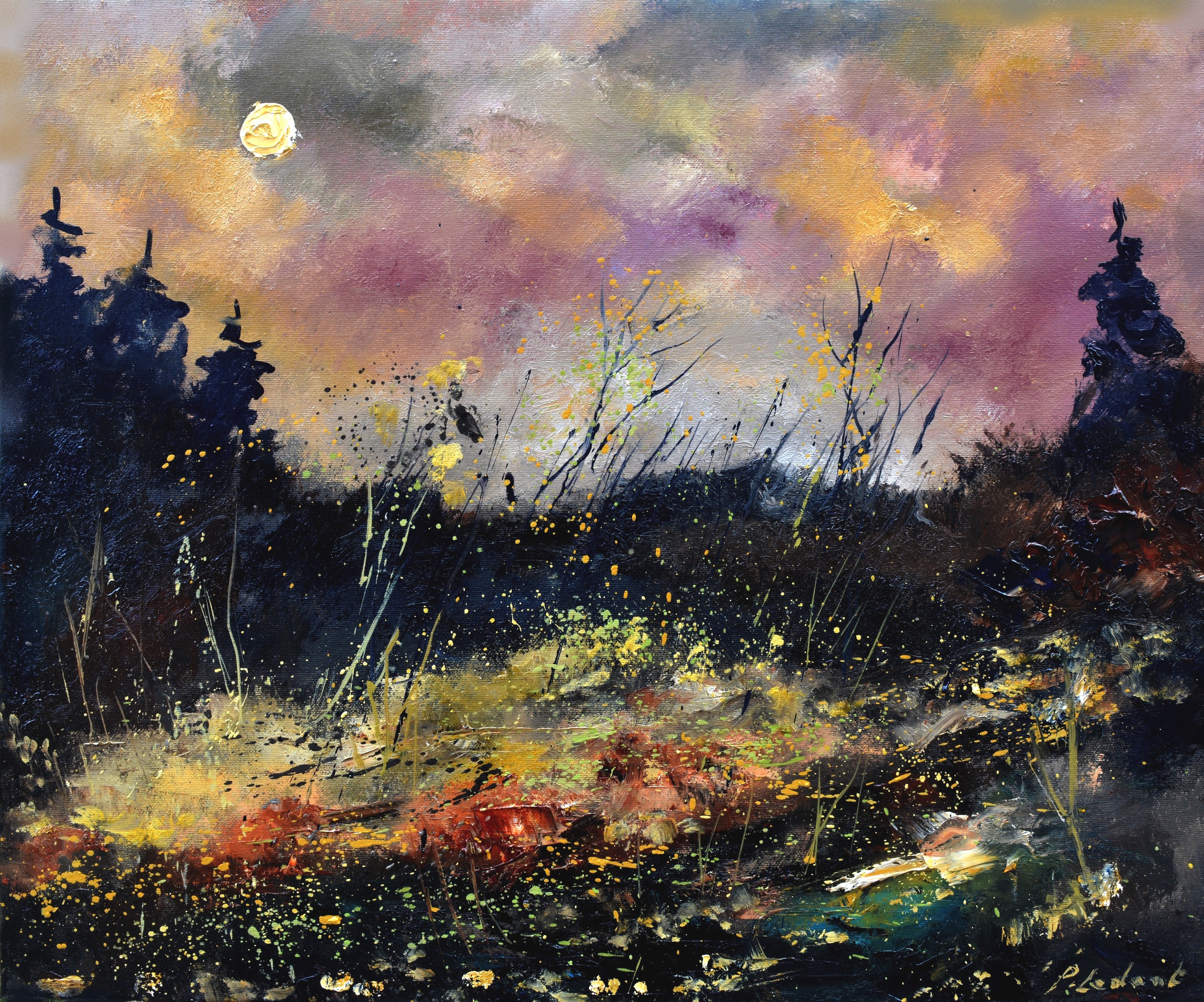 Pol Ledent, Moonshine in winter Pol Ledent, Moonshine in winter