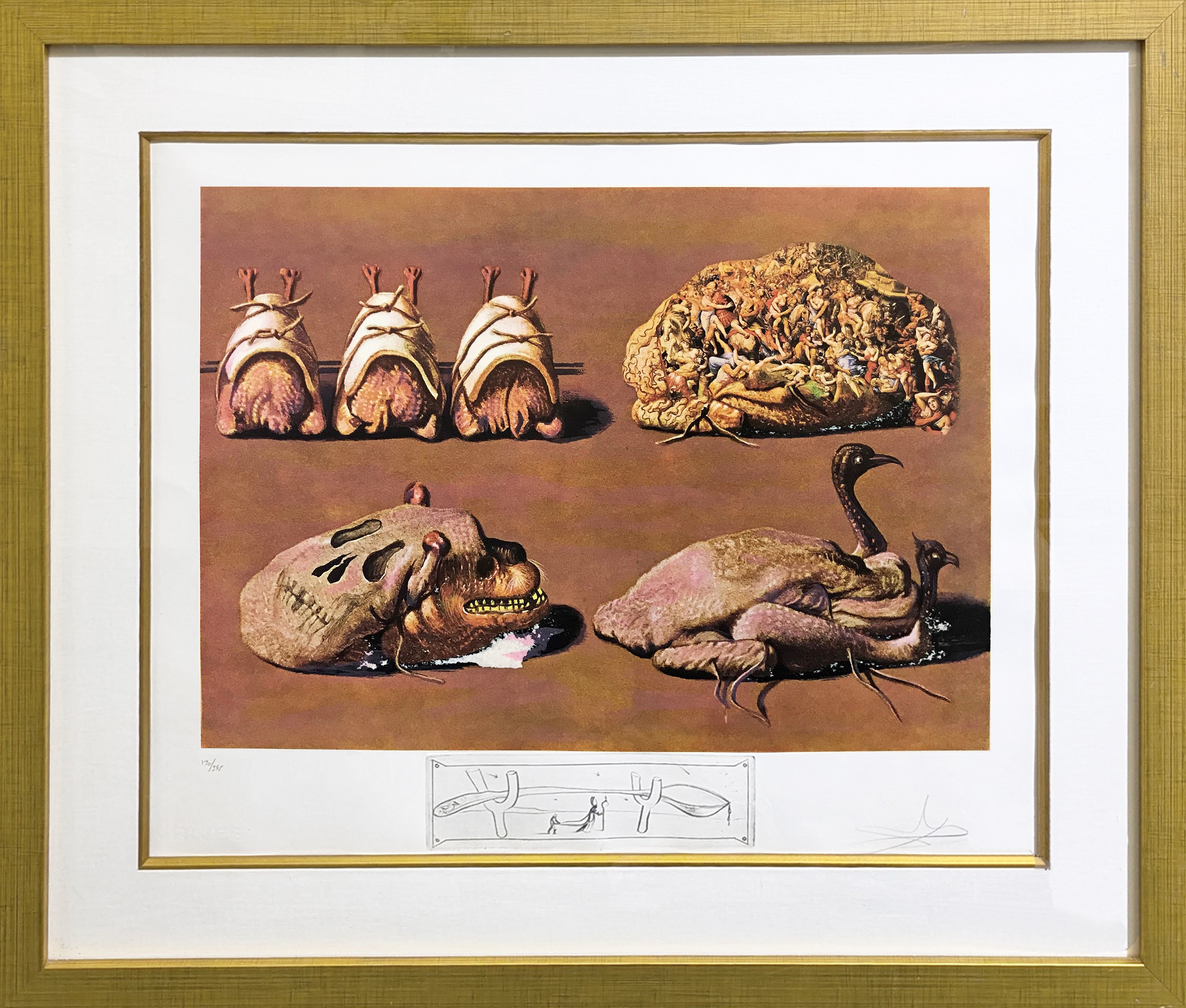 Salvador Dali, Les Caprices Pinces Princiers (Frank Hunter Authenticated) Salvador Dali, Les Caprices Pinces Princiers (Frank Hunter Authenticated)