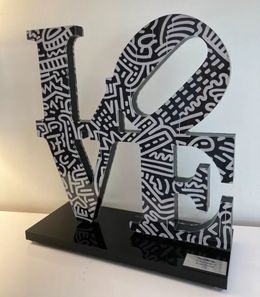 Skulpturen, Hommage à LOVE de Robert Indiana et Keith Haring - N° 1/6, Brain Roy