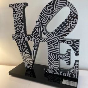 Skulpturen, Hommage à LOVE de Robert Indiana et Keith Haring - N° 1/6, Brain Roy