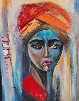 Painting, Afghane, Marie Line Robert