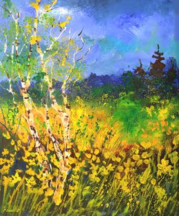 Gemälde, Spring in my countryside, Pol Ledent