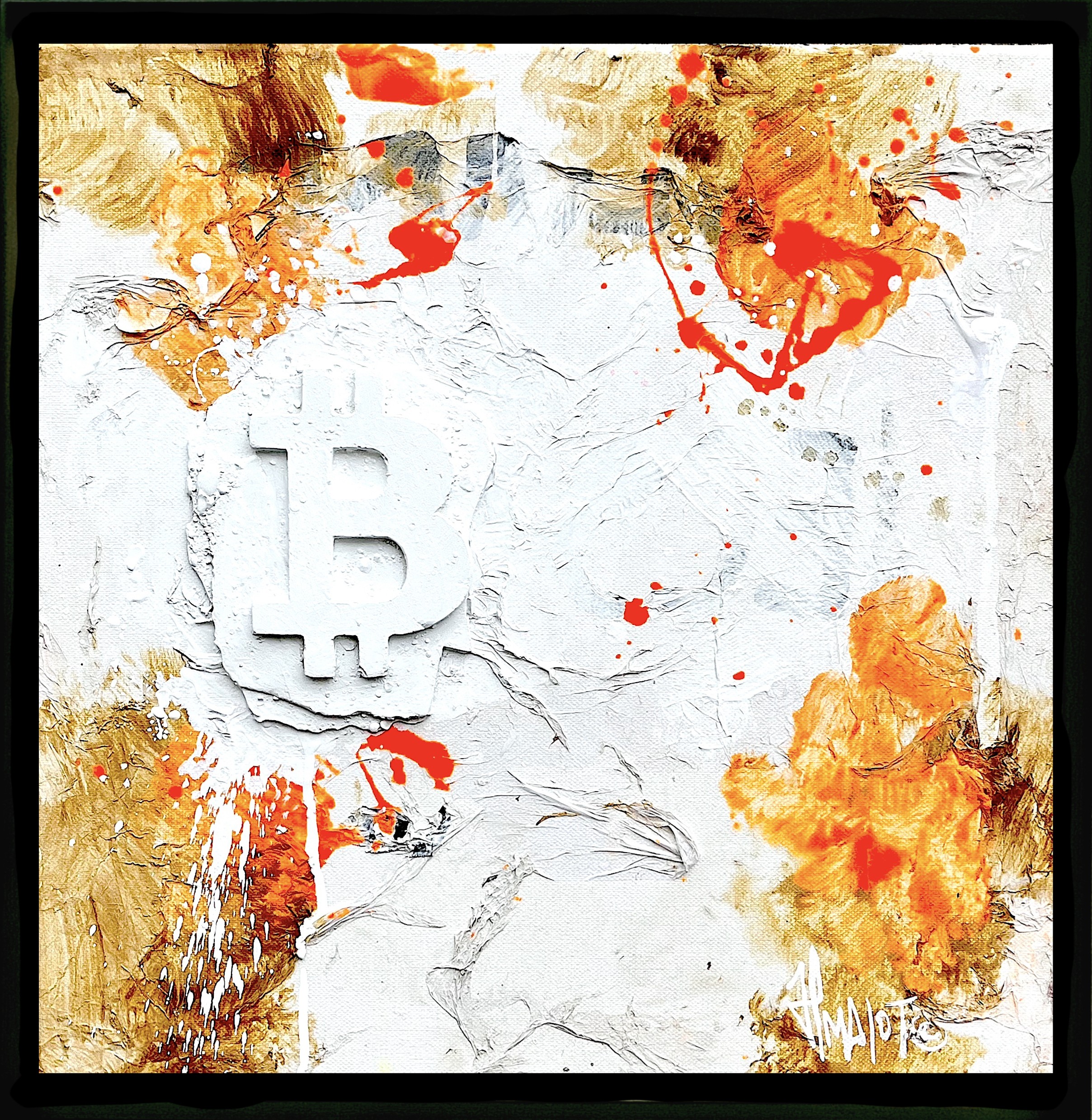JP Malot, Bitcoin in abstract art JP Malot, Bitcoin in abstract art