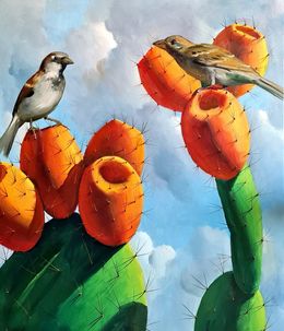Peinture, Tzabarim and Sparrows, Ilan Baruch
