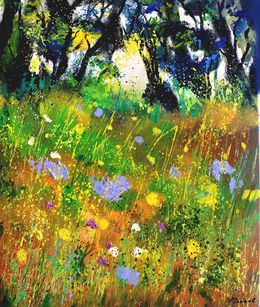Gemälde, Just a few wild flowers, Pol Ledent