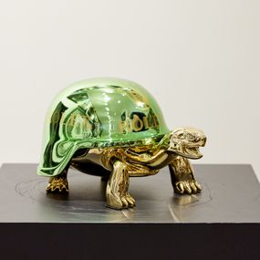 Sculpture, Turtle Rolex Gold, Diederik Van Apple
