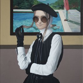 Gemälde, Contemporary portrait Morning Coffee (1), Nataliya Bagatskaya