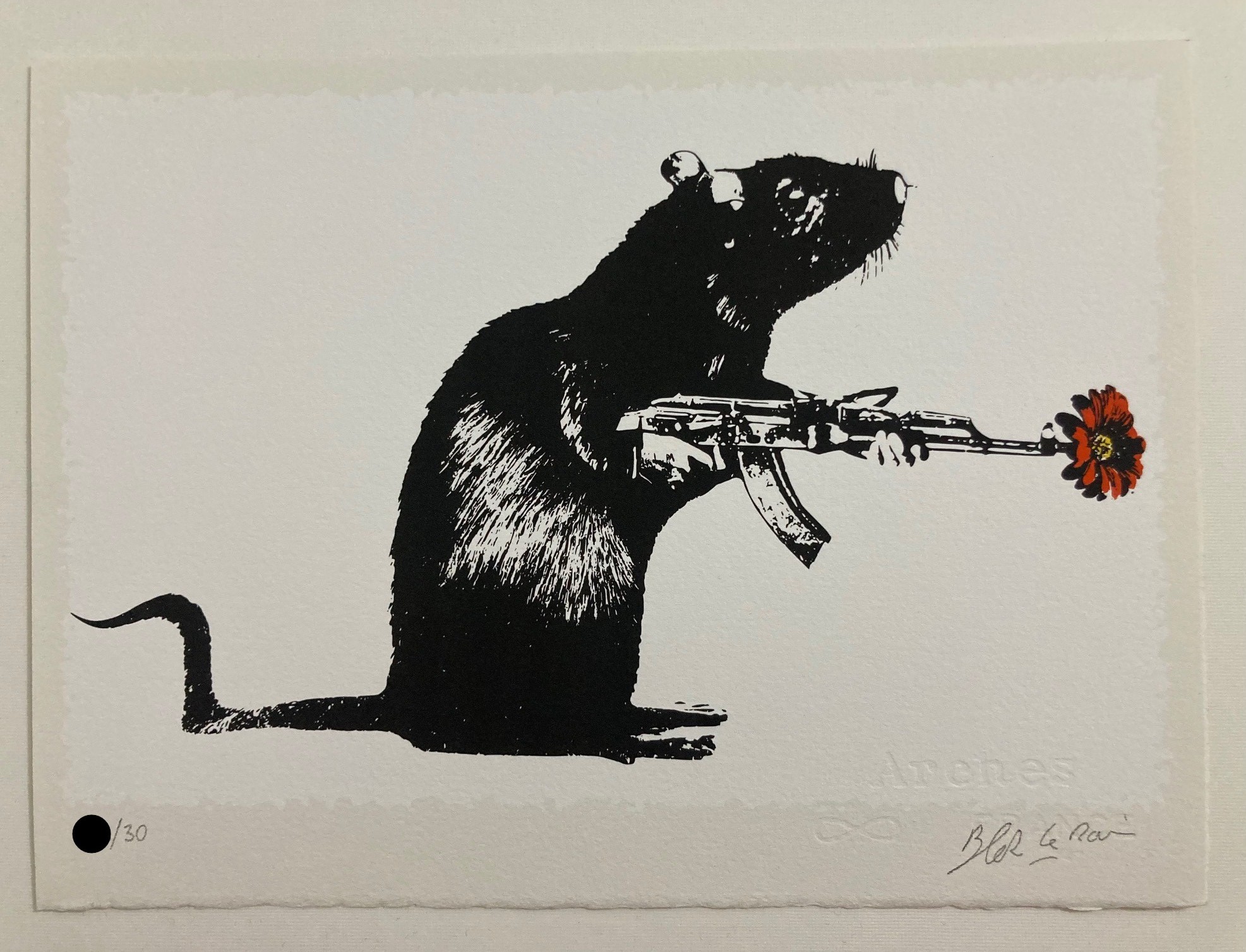 Blek Le Rat, The Warrior - Red Special Edition Blek Le Rat, The Warrior - Red Special Edition