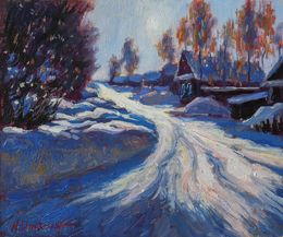 Peinture, The Bright Sun Of Winter., Nikolay Dmitriev