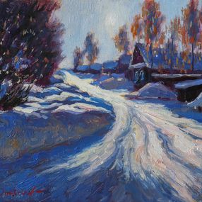 Peinture, The Bright Sun Of Winter., Nikolay Dmitriev