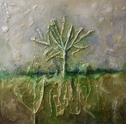 Painting, Tree of Life, Dariusz Witold Mierzwa