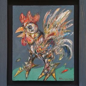 Pintura, Colorful Cockerel, Aram Sevoyan