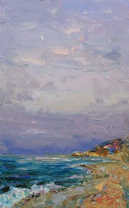 Gemälde, Evening with new moon, Alisa Onipchenko-Cherniakovska