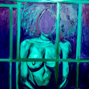 Painting, Prisoners Dilemma, Gbemi Smart