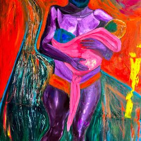 Painting, Way (Portrait Through Lens of Motherhood), Gbemi Smart