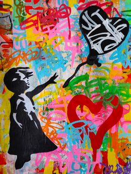 Peinture, Love dream (a tribute to Banksy), Dr. Love