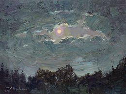 Gemälde, Night in gray, Alisa Onipchenko-Cherniakovska