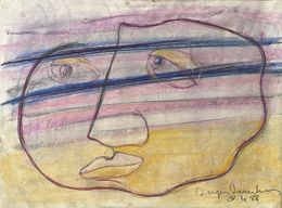 Fine Art Drawings, Pastel N°6 1988, Jacques Tenenhaus