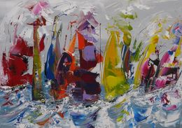 Pintura, Marine Abstraite 72, Fred Boutet
