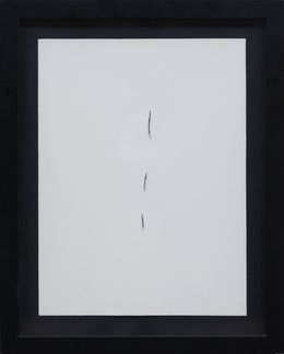 Édition, Concetto spaziale - Etching with reliefs, cuts on handmade paper, Lucio Fontana