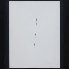 Print, Concetto spaziale - Etching with reliefs, cuts on handmade paper, Lucio Fontana