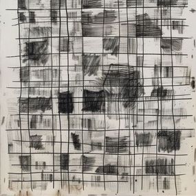 Painting, Chaotic Grid, Eva Karlsson