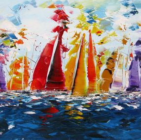 Pintura, Marine abstraite 2024-45, Fred Boutet