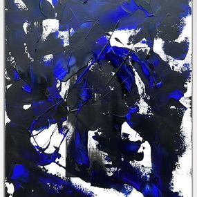 Painting, Les fonds bleus N°1 - Bleus Cobalt et Klein, Anaïs LF