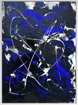 Peinture, Les fonds bleus N°2 - Bleus Cobalt et Klein, Anaïs LF