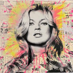 Pintura, Cover Girl - Kate Moss | UNIQ 1/1, Mr Brainwash