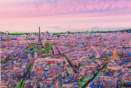 Pintura, Paris Panoramique Rose, Maxime Blachère