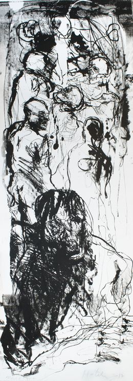 Print, Totentanz II, monotype (lithographie), Christophe Hohler