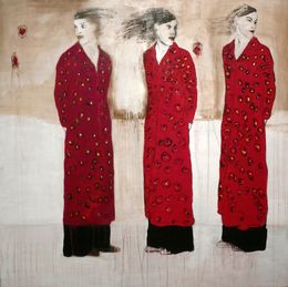 Painting, 3 femmes, Dominique Albertelli