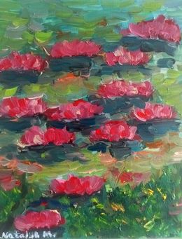 Gemälde, Serenity of water lilies, Natalya Mougenot