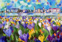 Peinture, First spring bloom, Miriam Montenegro