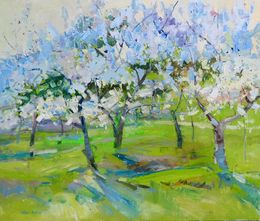Gemälde, Spring garden, Yehor Dulin