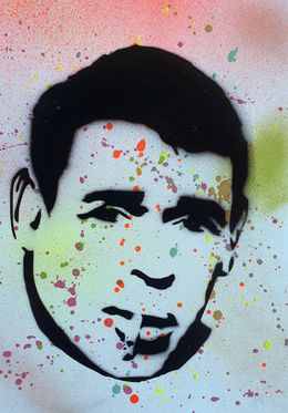 Painting, Jacques Brel Pochoir, Spaco