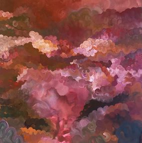 Gemälde, Red Sky, Florentina Fischer