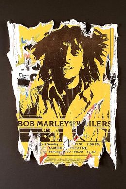 Painting, Bob Marley Yellow, Lasveguix