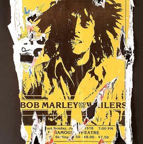 Painting, Bob Marley Yellow, Lasveguix