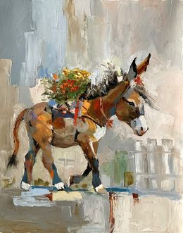 Painting, Little donkey, Schagen Vita