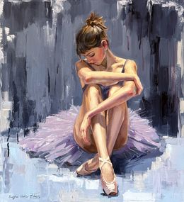 Painting, The sadness of ballerina, Serghei Ghetiu