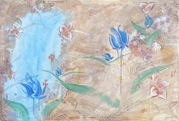Pintura, Flowers painting, Aureum
