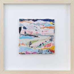 Gemälde, Paysage abstrait - série Collage, Valérie Maugin